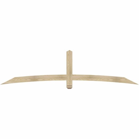 Ekena Millwork Bellingham Rough Sawn Timber Gable Bracket, Douglas Fir, 96"W x 24"H x 2"D x 4"F, 6/12 Pitch GBW096X24X0204BEL00RDF